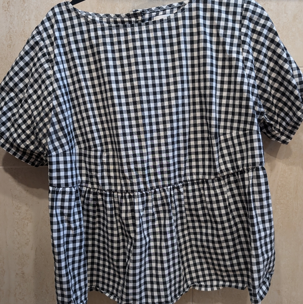 Tradlands Nico Short Sleeve Black Gingham Shirt